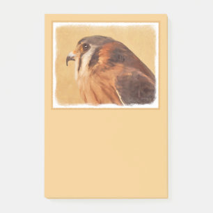 American Kestrel Painting - Original Bird Art Post-it® Notes