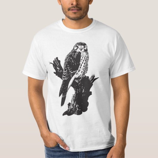 American Kestrel Sketch T-shirt (Voorkant)