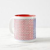 AMERICAN KNIT Mug Red Two-Tone is not a correct tr (Devant gauche)