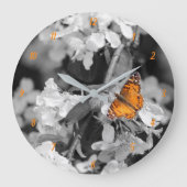 American Lady Butterfly Number Horloge murale (Recto)