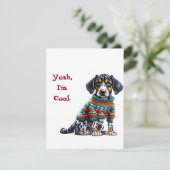 American Leopard Hound Sweet Carte de Noël (Debout devant)