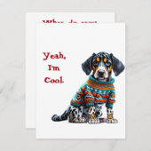 American Leopard Hound Sweet Carte de Noël (Devant / Derrière)