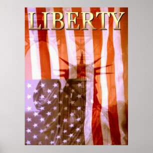 American Liberty Collage - Foto Art Poster