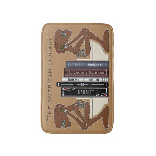 American Library Grappige Badkamer Decor Gepersona Badmat (Voorkant Verticaal)