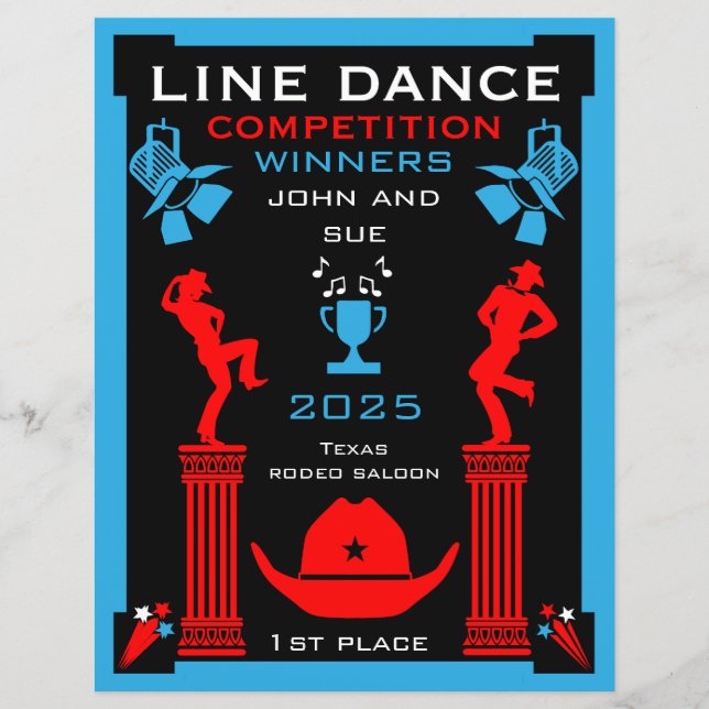 American Line Dancing Competitie (Voorkant)