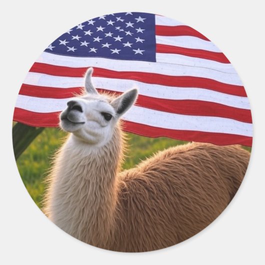 American Llama Sticker (Voorkant)