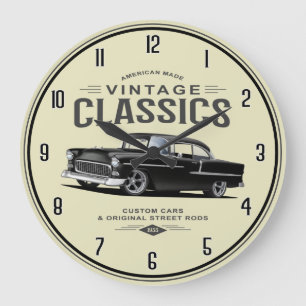 American Made 1955  Classics Large Clock Grote Klok