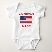 American Made Baby Bodysuit - Trots geboren in de  (Voorkant)