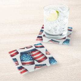American Made Glazen Onderzetter