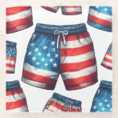 American Made Glazen Onderzetter (Voorkant)