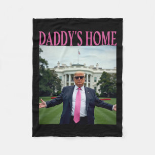 American Made Trump Merchandise - Daddy's Home Waa Fleece Deken