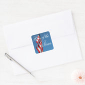 American Made Vierkante Sticker (Envelop)