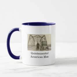American Man Real Photo Coffee Mok