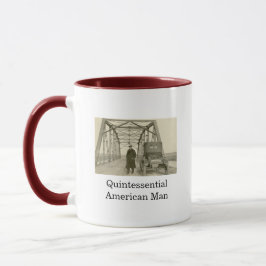 American Man Real Photo Coffee Mok
