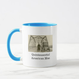 American Man Real Photo Coffee Mok