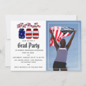 American Mason Jars Graduation Photo Invitation (Devant)