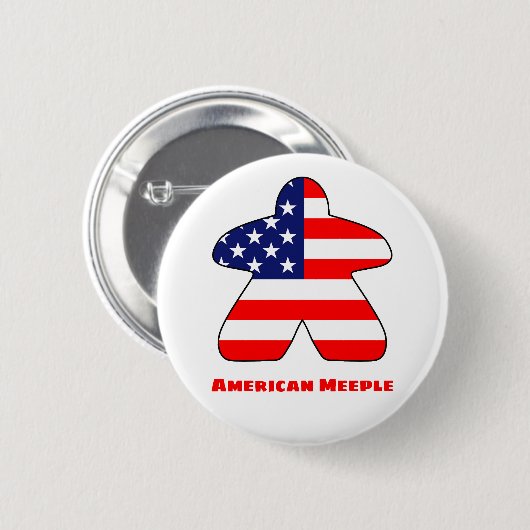 American Meeple Button (Voorkant /achterkant)