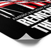 American Memorial Day herdenkt de gevallen Amerika Poster (Hoek)