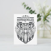 "American Motocycles" briefkaart (Staand voorkant)
