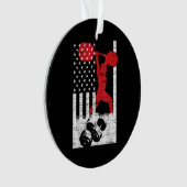 American Olympic Weightlift Ornament (voorkant)