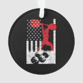 American Olympic Weightlift Ornament (achterkant)