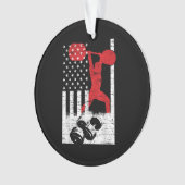 American Olympic Weightlift Ornament (voorkant)