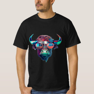 American Patriot Bull Koe Buffalo T-shirt