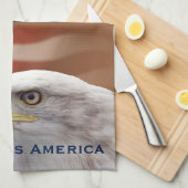 American Patriotic God Bless America Serviette de (Quart Plié)