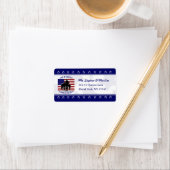 American Patriotic Personal Address Label (Insitu)