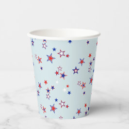 American Patriotic Starry Field Papieren Bekers