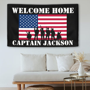 American Personalized Army Afstuderen Card Spandoek
