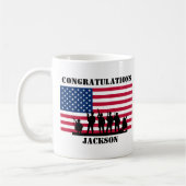 American Personalized Army Gift Koffiemok (Links)