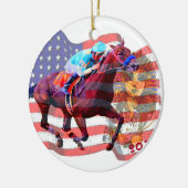 American Pharoah 2015 Keramisch Ornament (Links)