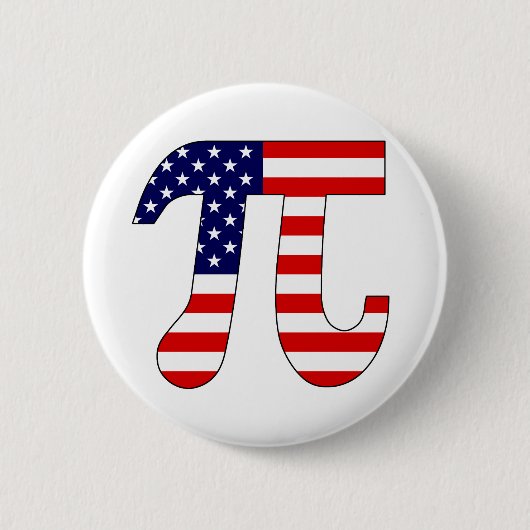 American Pi Ronde Button 5,7 Cm (Voorkant)