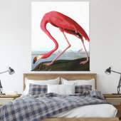 American Pink Flamingo Gift Lover| Schets Flamingo Canvas Afdruk (Insitu (Slaapkamer))