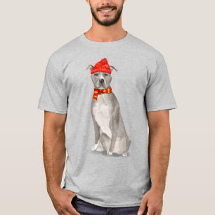 American Pit Bull Terrier Grappige Kersthond T-shirt
