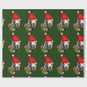 American Pit Bull Terrier Kerstmis Cadeaupapier (Vlak)