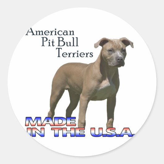 American Pit Bull Terriers : Petits Stickers (Devant)