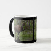 American Plaines Buffalo Bison Artwork Café Mug (Devant gauche)