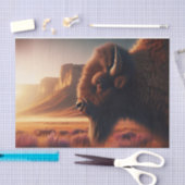 American Plains Bison Decoupage Papier (Craft)