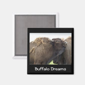 American Plains Buffalo Bison Magnet Magneet (Voorkant / Achterkant)