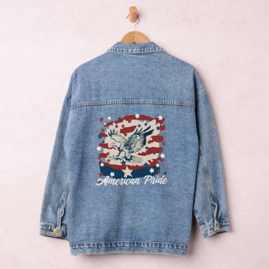 American Pride Eagle Denim Jas Denim Jacket (Hangar)