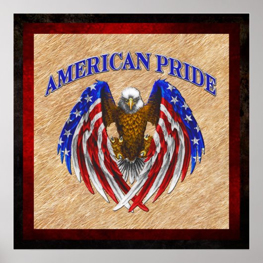 American Pride Eagle Poster (Voorkant)