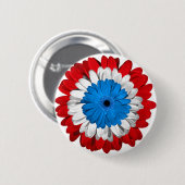 American Pride Flower Power Button (Voorkant /achterkant)