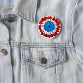 American Pride Flower Power Button (In situ)