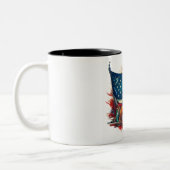 American Pride Mug - Conception patriotique (Gauche)