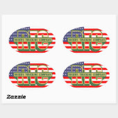 American Pride Rogers Trucking Company Ovale Sticker (Vel)