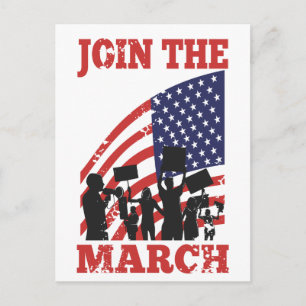 American Protest Wall Street Join maart Briefkaart