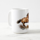 American Quarter Horse Coffee Mug (Devant gauche)