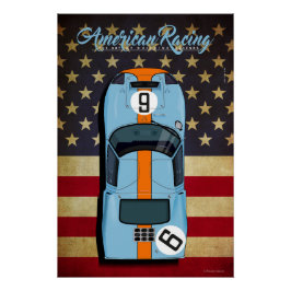 American Racing Ford GT40 No.6 Perfect Poster